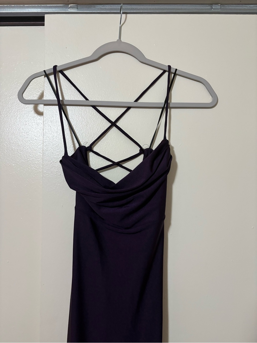 Deep Purple Long Elegant Dress